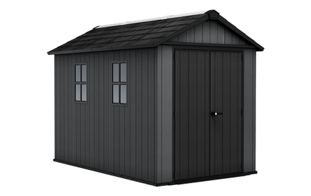Keter 7.5' x 11' Newton Plus Plastic Shed with Front Entry