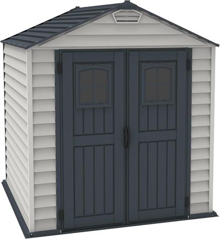 Storemax Plus 7 Ft. W X7 Ft. D Vinyl Garden Storage Shed with Floor