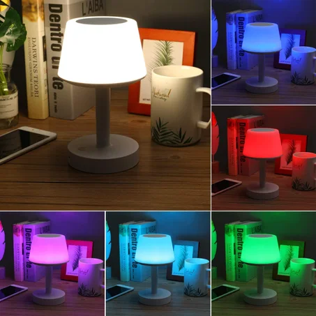 Veilleuse LED Multicolore avec Télécommande, Ports USB & Multiprise