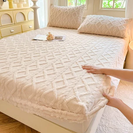 Ensemble de Drap-Housse Jacquard Premium – Confort et Style pour Votre Chambre