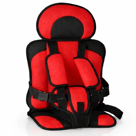 Siège auto pliable pour bébé, chaise haute portable avec coussin et sangles de maintien, porte-bébé pliable
