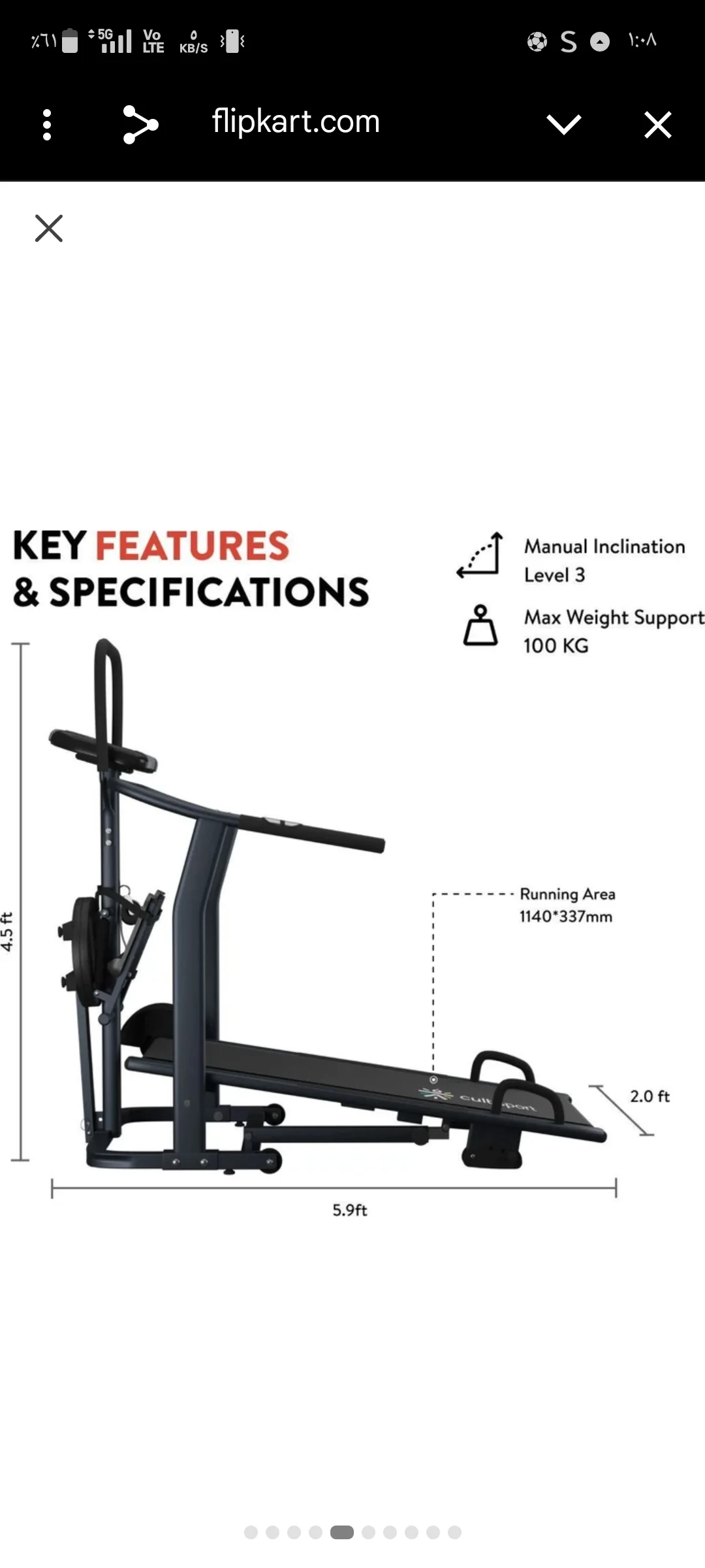 ✨جهاز جري بدون كهرباء 5في 1 متعددة الاستخدام للجسم كامل 🫡🔥