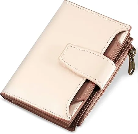 محفظة نسائية صغيرة جلدية بتصميم أنيق وعصري