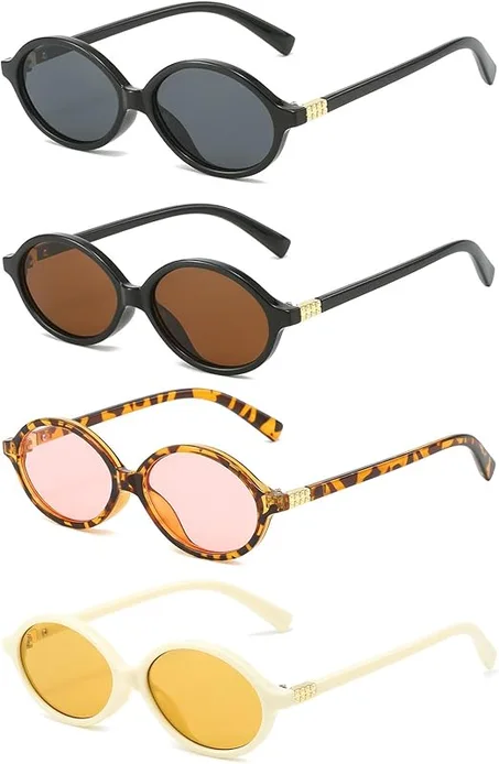 نظارات شمسية بتصميم ريترو بيضاوي – أناقة التسعينات