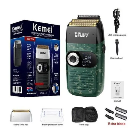 Kemei km 2026 Rasoir électrique rechargeable,