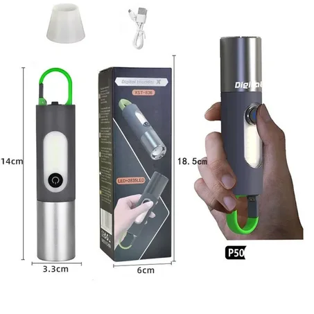 مصباح كهربائي قابل للشحن مع وضع إضاءة التخييم