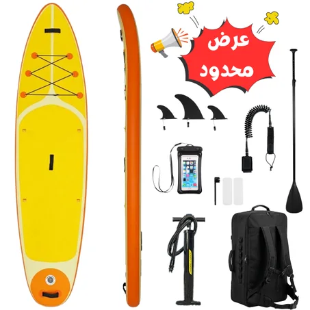 لوح التجديف القابل للنفخ - Paddle Board كامل مع الإكسسوارات