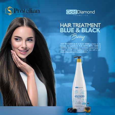 Protein Brazilian Gold Diamond Blue & Black Berry 1 Litre