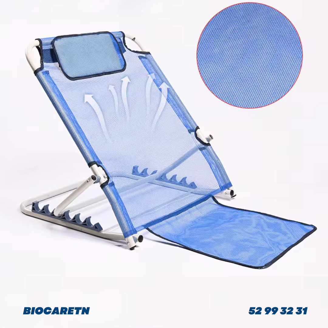 Chaise inclinable avec dossier pour les patients et les personnes âgées.