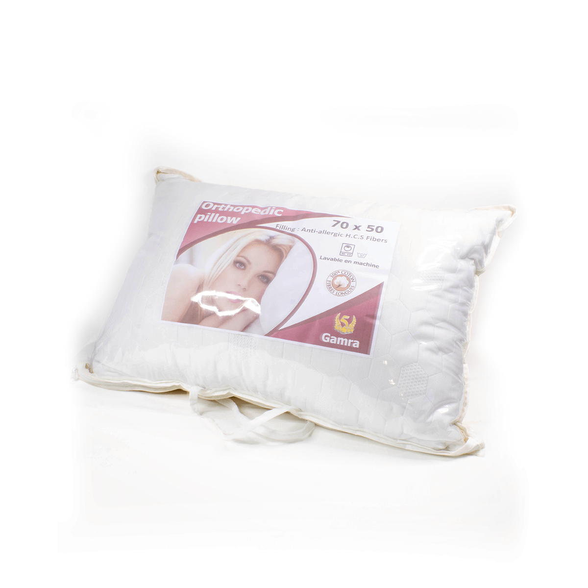 Oreiller orthopédique blanc 70*50