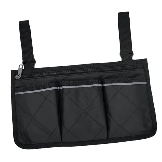 Sac de rangement pour accoudoir de fauteuil roulant suspendu pour le côté de la chaise, accessoires pour fauteuils électriques manuels ou motorisés