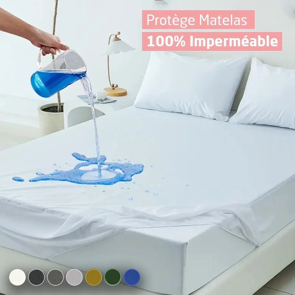 Protège-matelas Imperméable Respirant Silencieux et Confortable