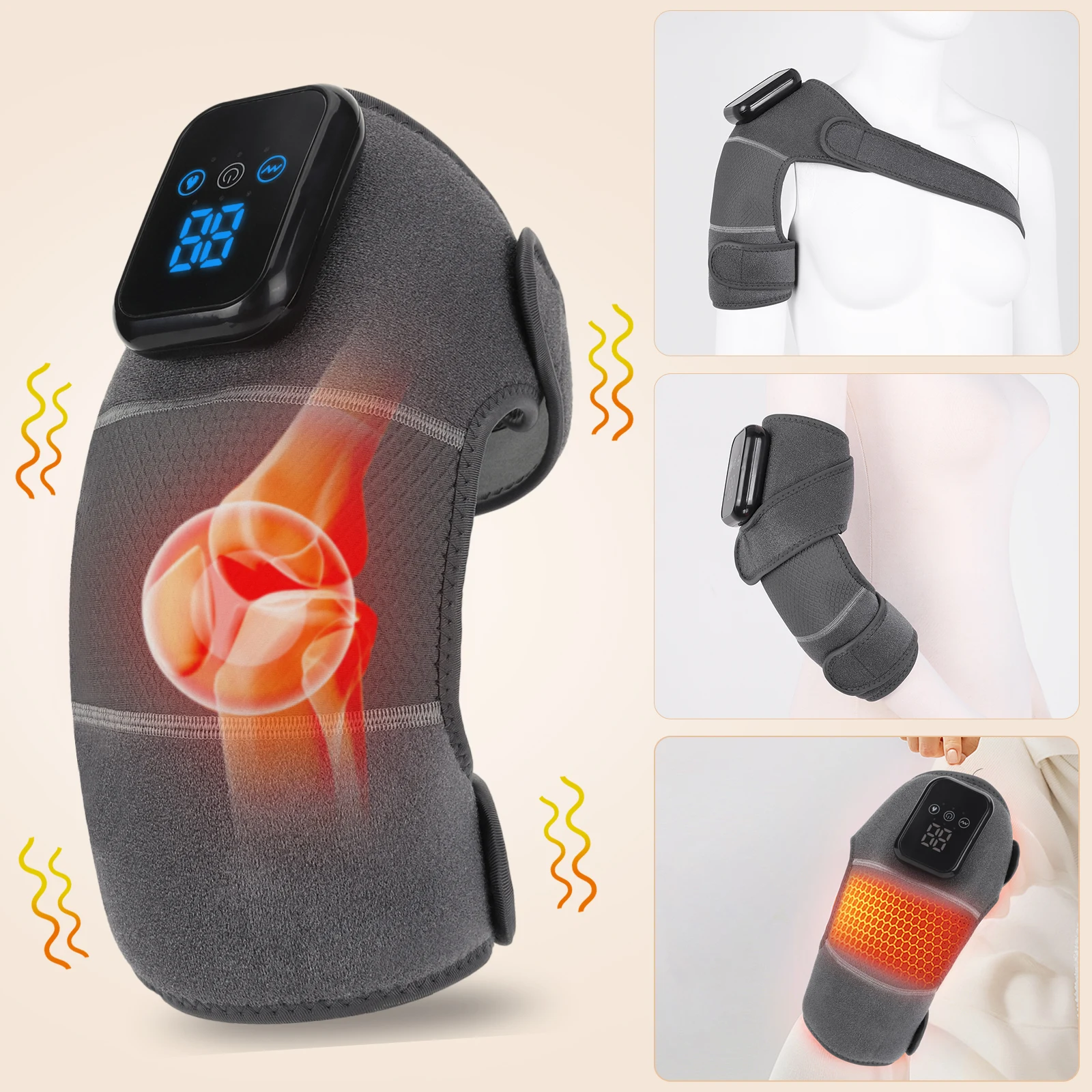 Heating Leg Massager Shoulder Brace Knee Massager Pain Relief