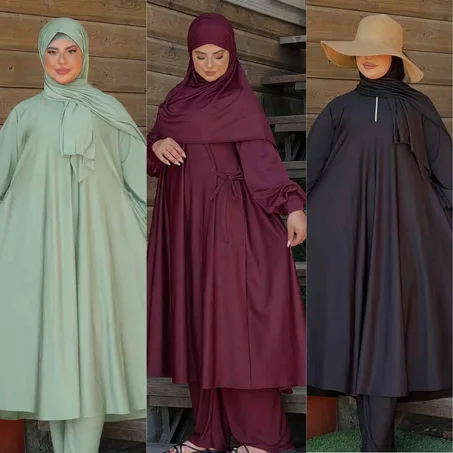 بوركيني المحجبات مكون من 3قطع