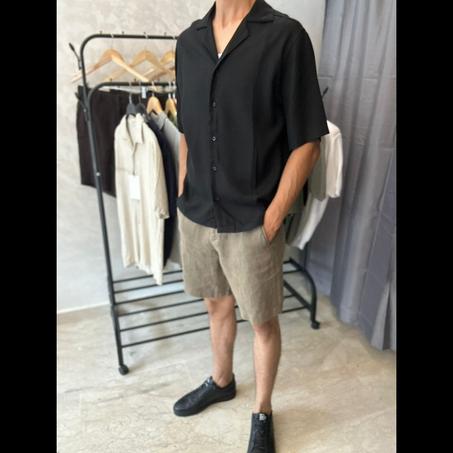 Chemise Noir linen