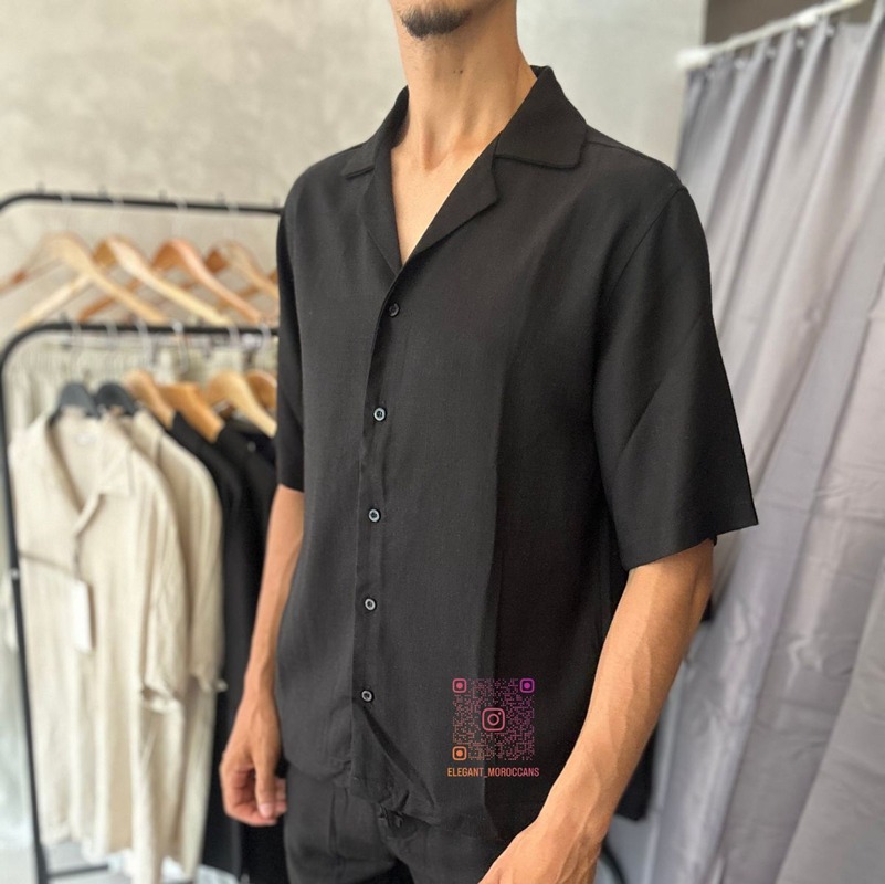 Chemise Noir linen