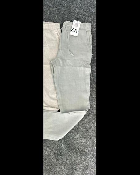 Pantalon - le lin gris