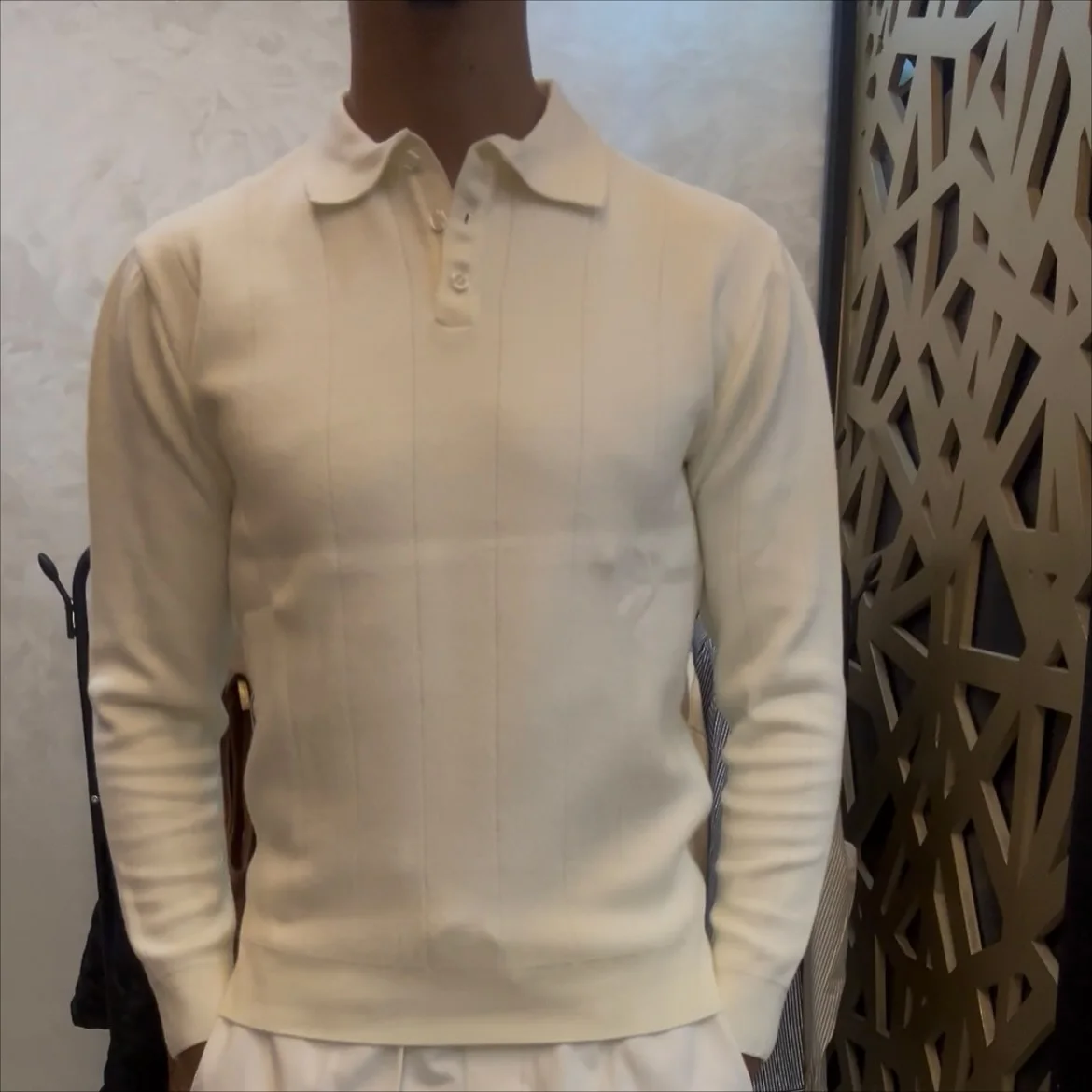 Polo Classique à Manches Boutonnées