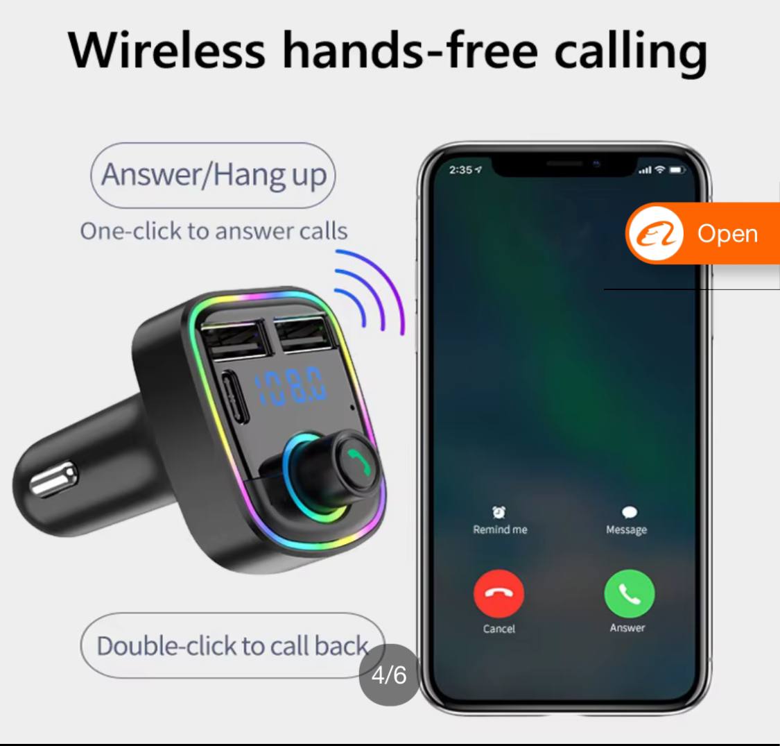 BT CAR & CHARGE موسيقى، مكالمات، وشحن فائق السرعة!