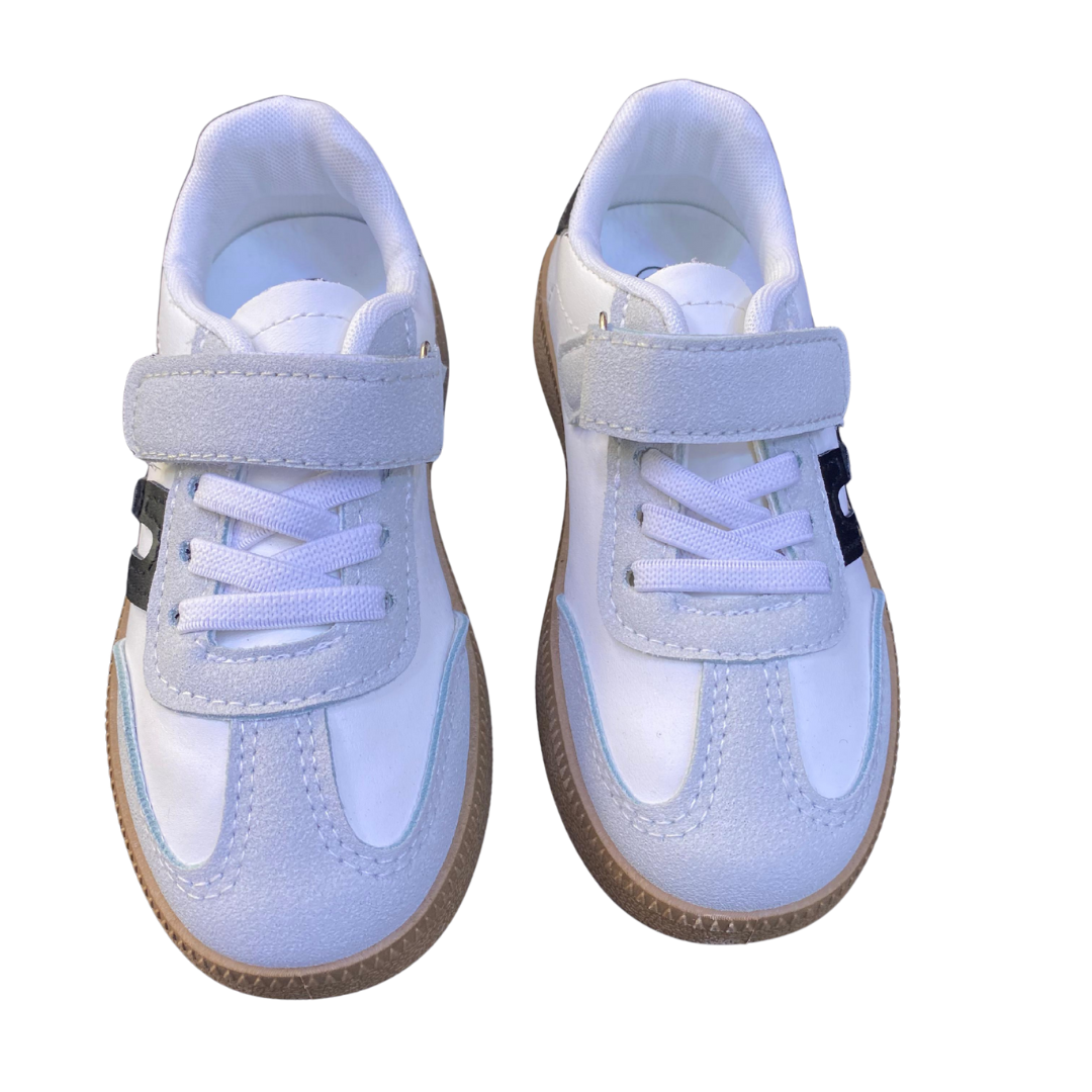 Baskets à fermeture velcro - Blanc/Noir