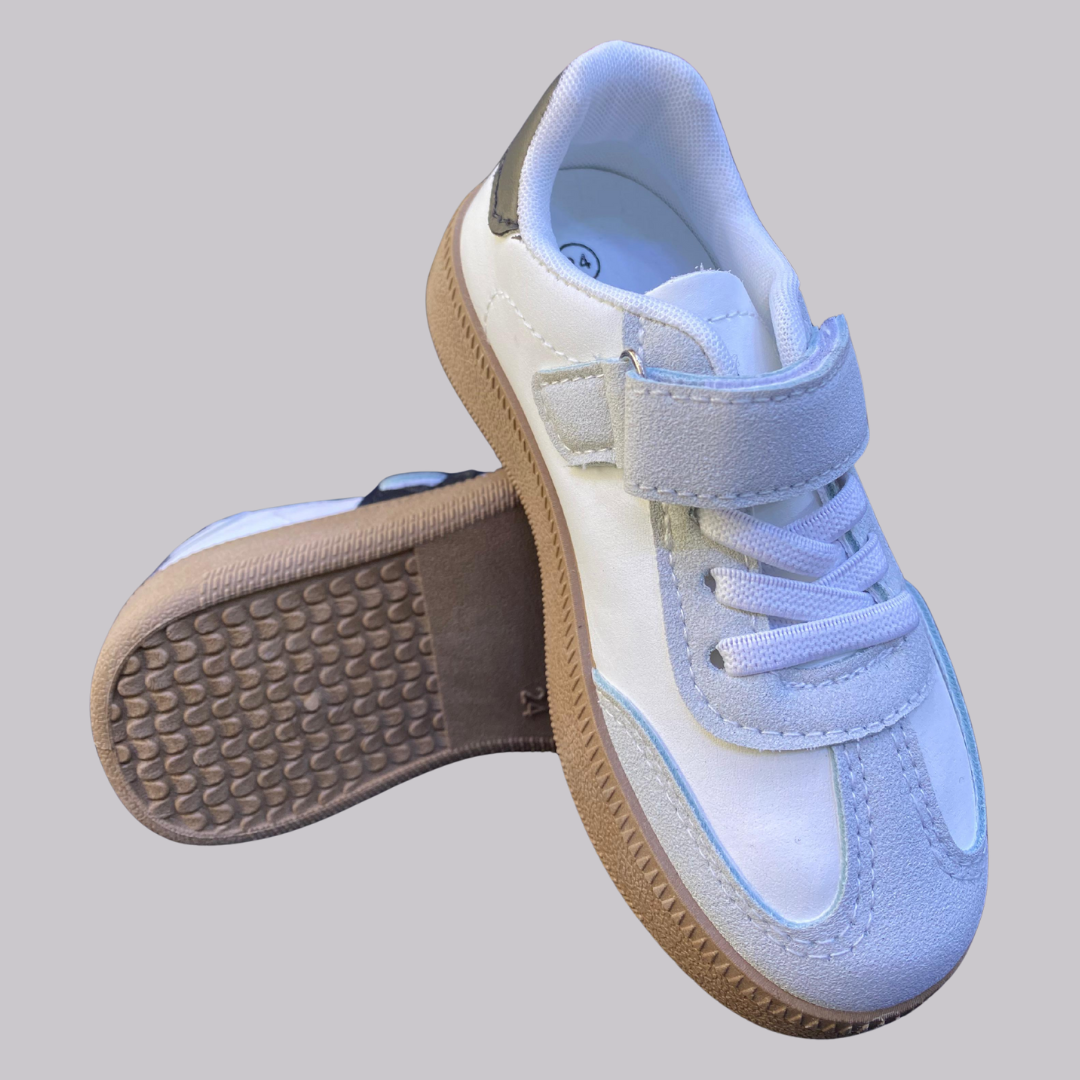 Baskets à fermeture velcro - Blanc/Noir