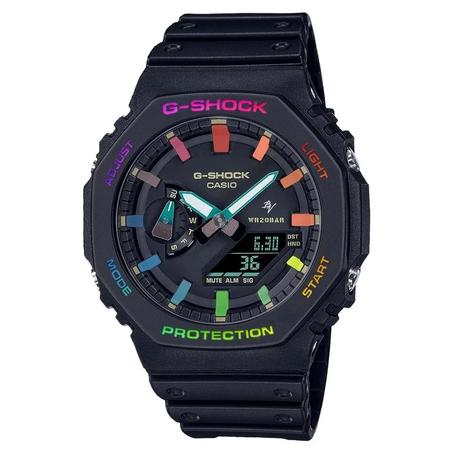 Casio G-Shock GA-2100-1A4ER - Black & Index Multicolor