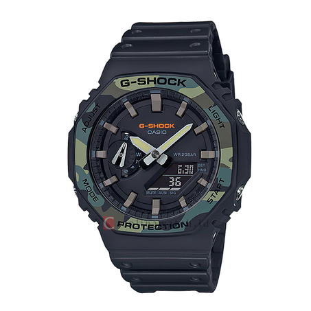 Casio G-Shock GA-2100-1A4ER - Noire & Contour Militaire