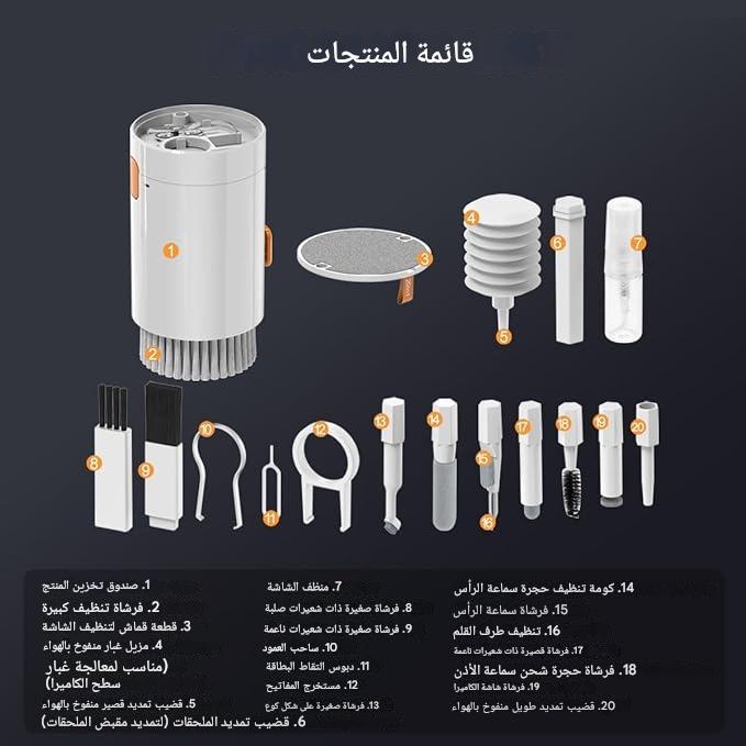 BRUSH  مجموعة ادوات لتنظيف الاجهزة الالكترونية 20 في 1 KSA