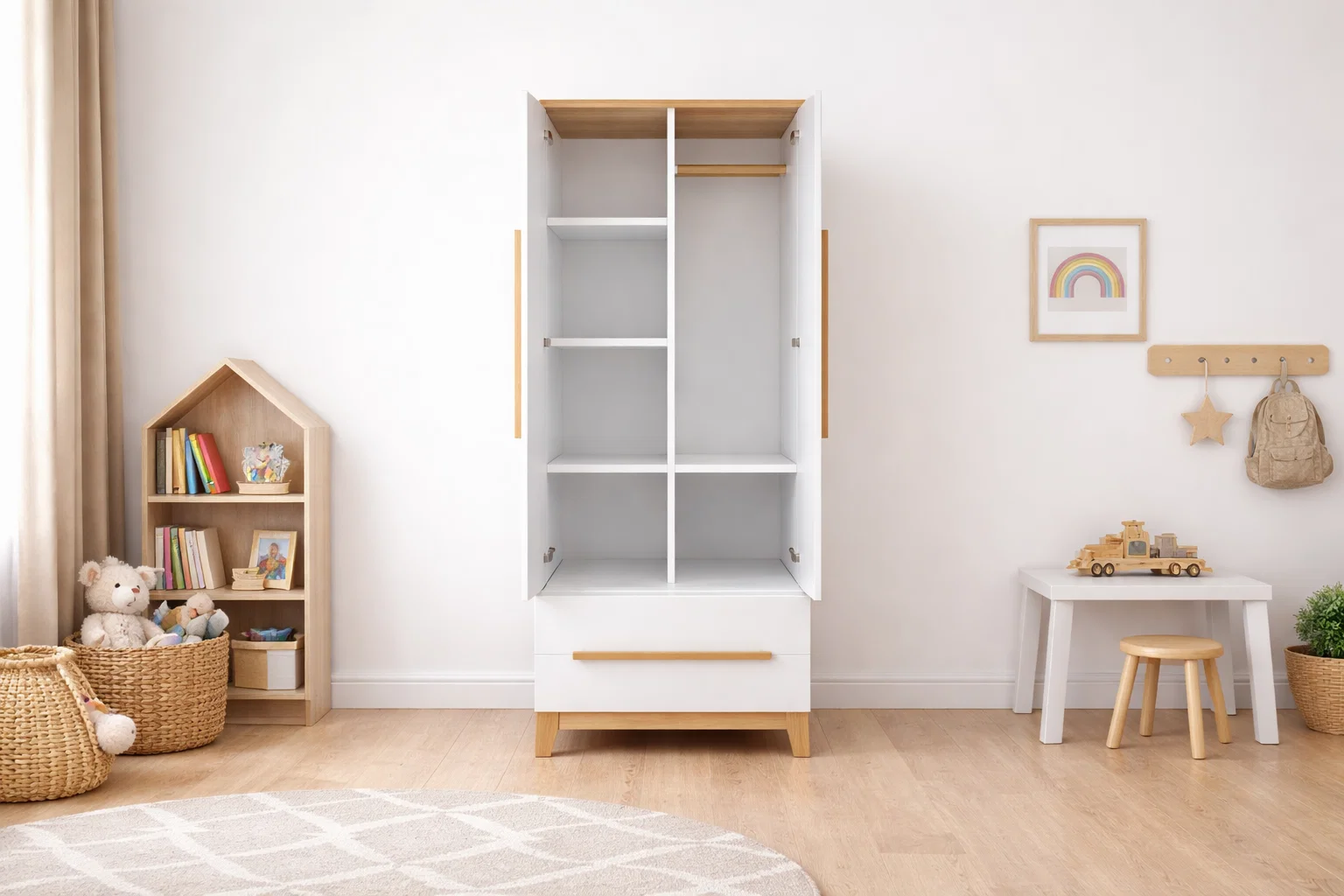 Armoire ROMEO scandinave - 180 * 70 * 45 cm