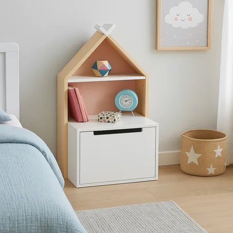 Table de nuit MAISONETTE avec tiroir - 45 * 70 * 35 cm