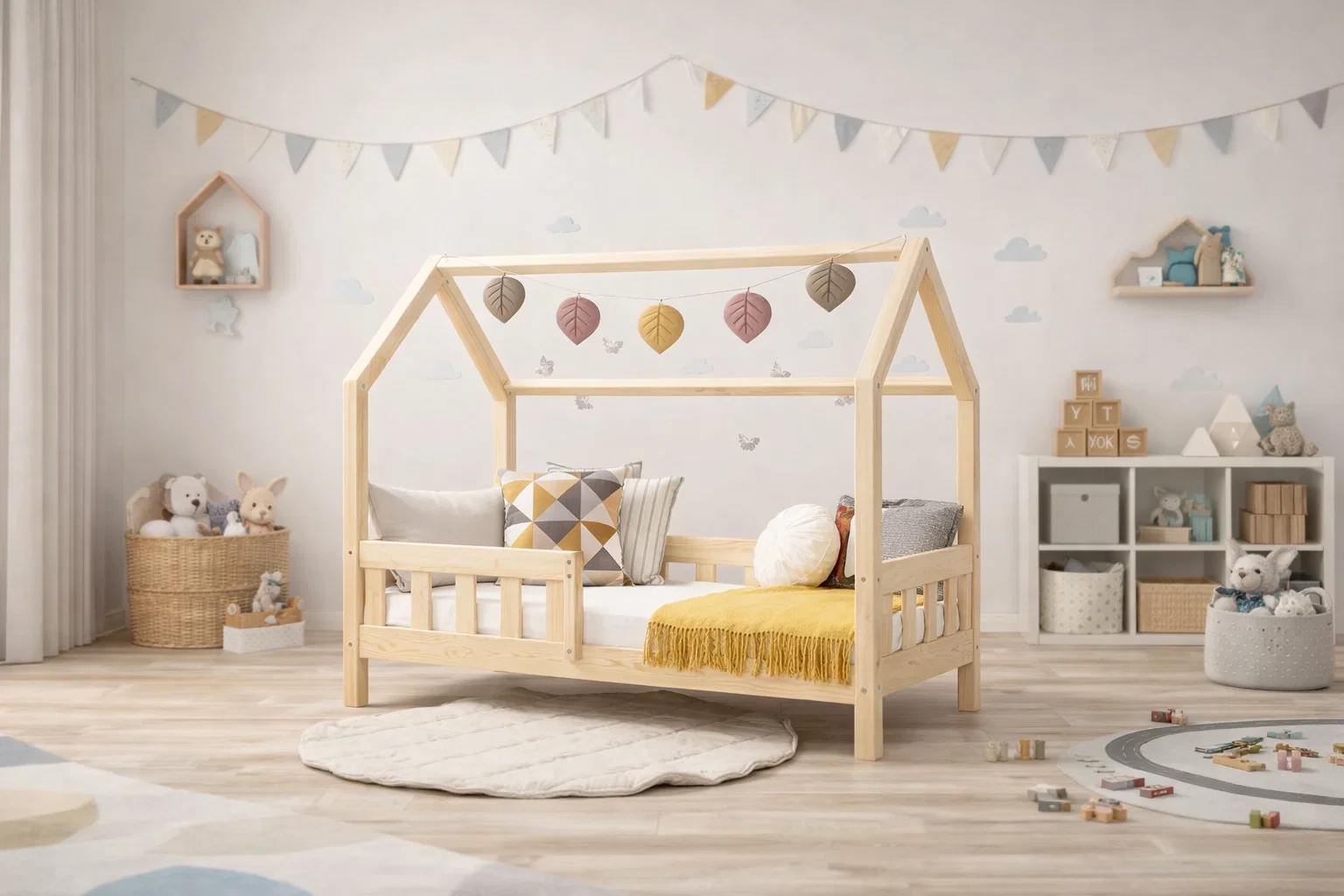 Pack JULIEN - Lit cabane  + Bureau + Rangement +🎁