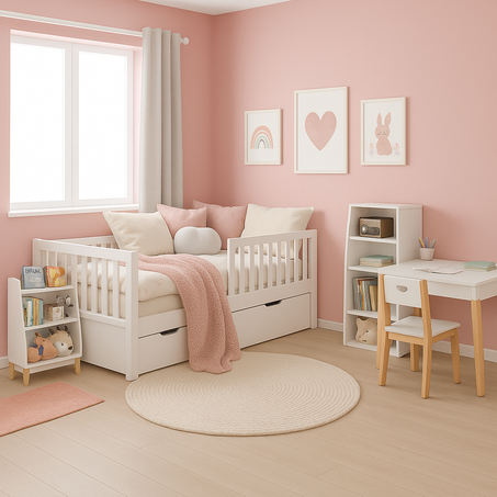 Pack MIDOU - Lit Montessori  + Bureau + Rangement + 🎁