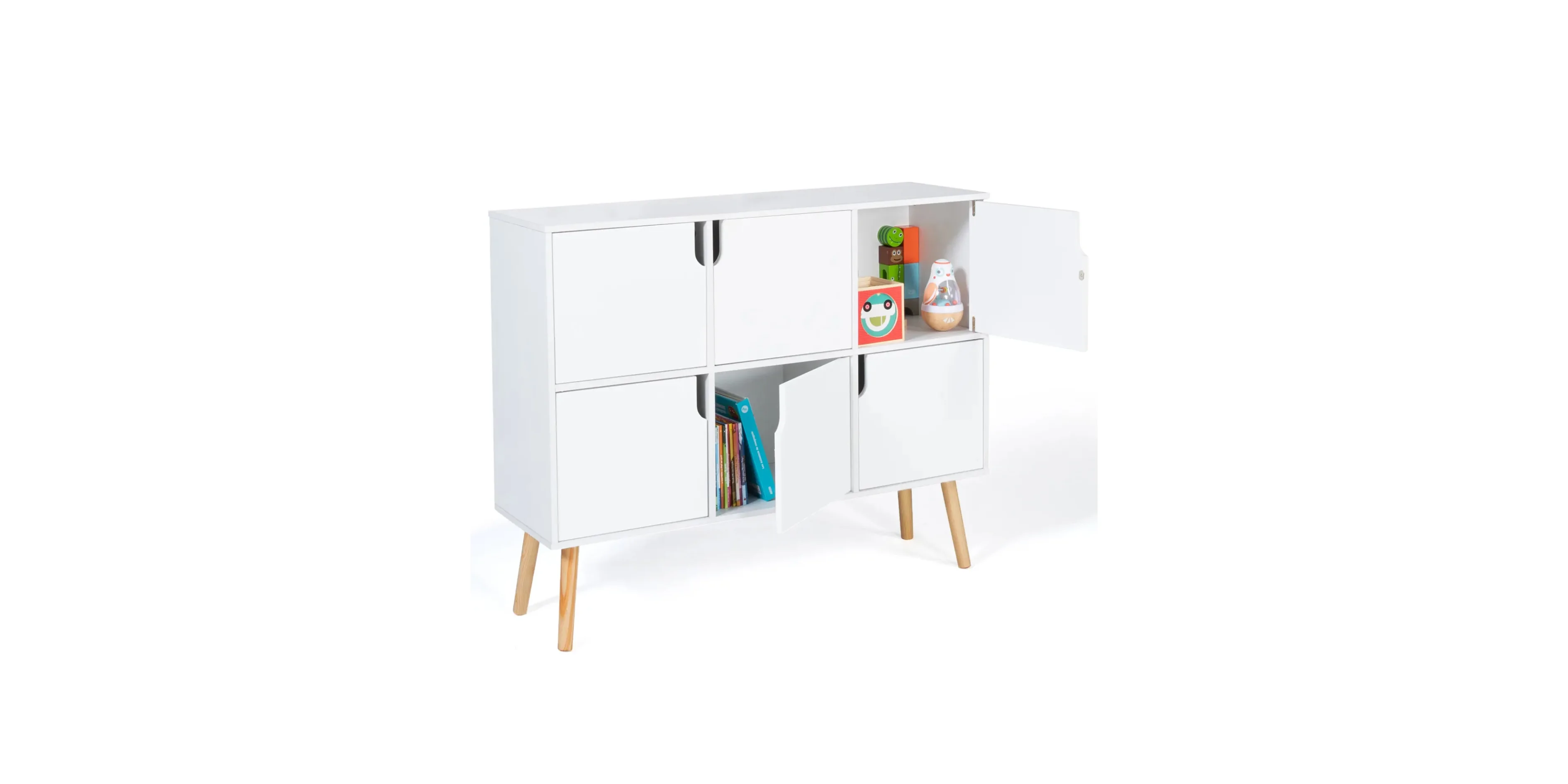 Meuble de rangement pour enfant EMMIE - 6 cases - 100 * 80 * 30 cm
