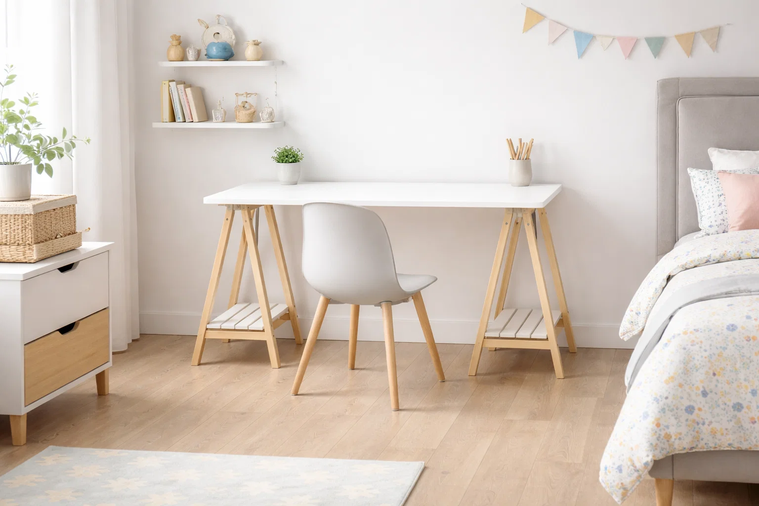 Table bureau a tréteaux 120 * 75* 50 cm