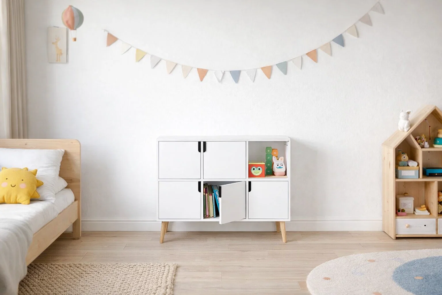Meuble de rangement pour enfant EMMIE - 6 cases - 100 * 80 * 30 cm