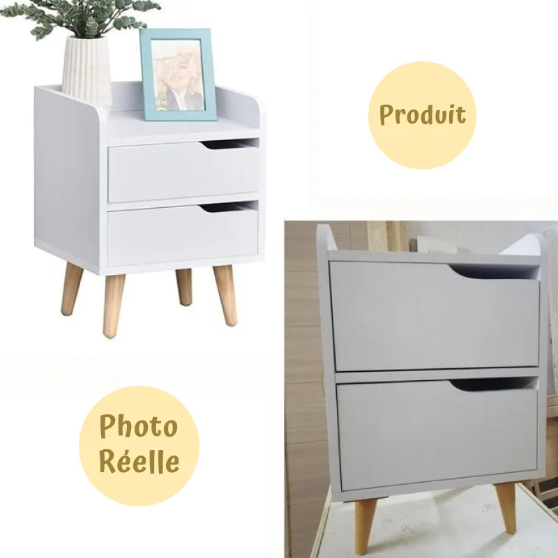 Table de nuit PINO - 50 * 45 * 35 cm