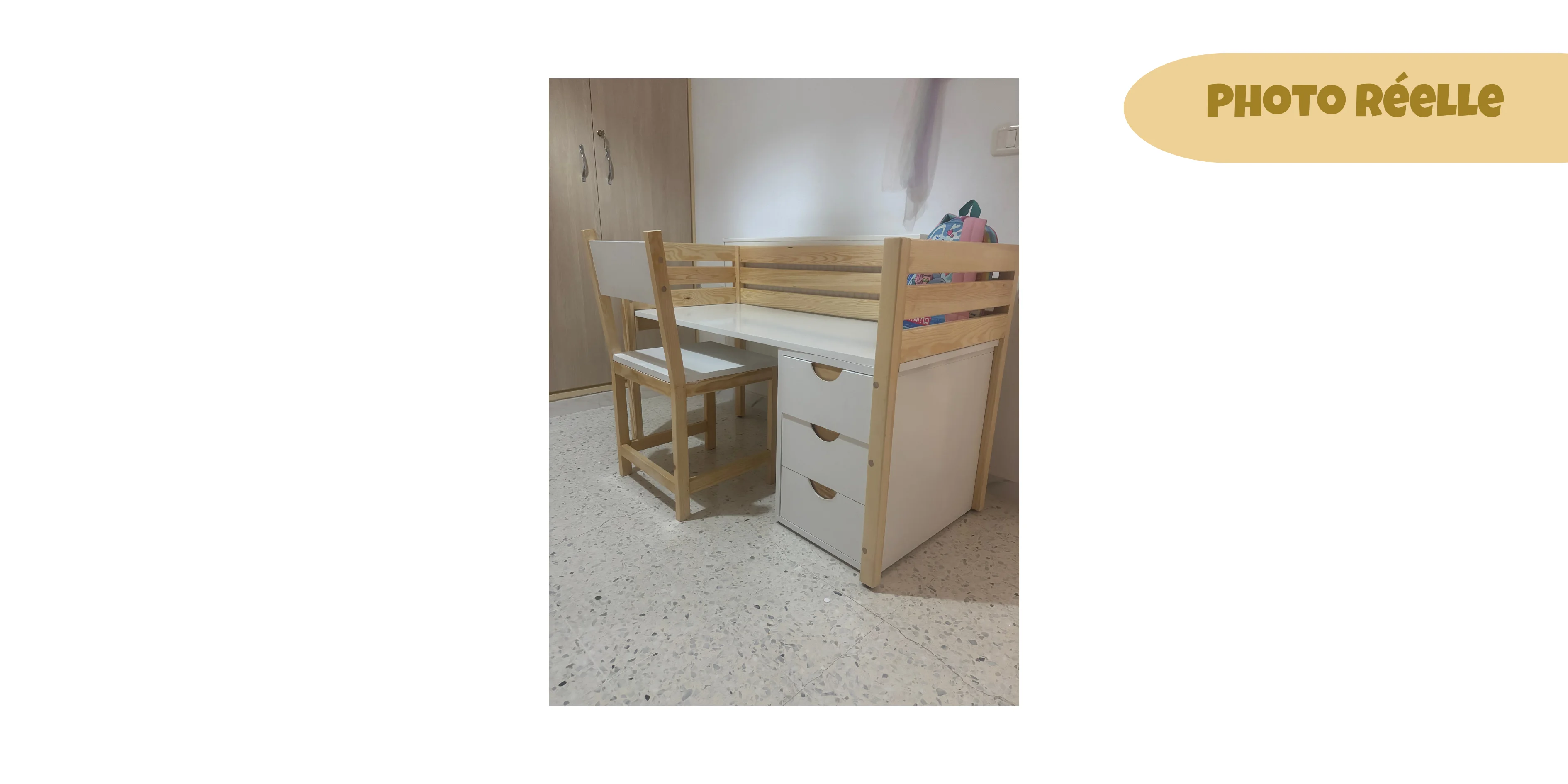 Bureau évolutif  TOUDOU - 120 * 75 * 50 cm