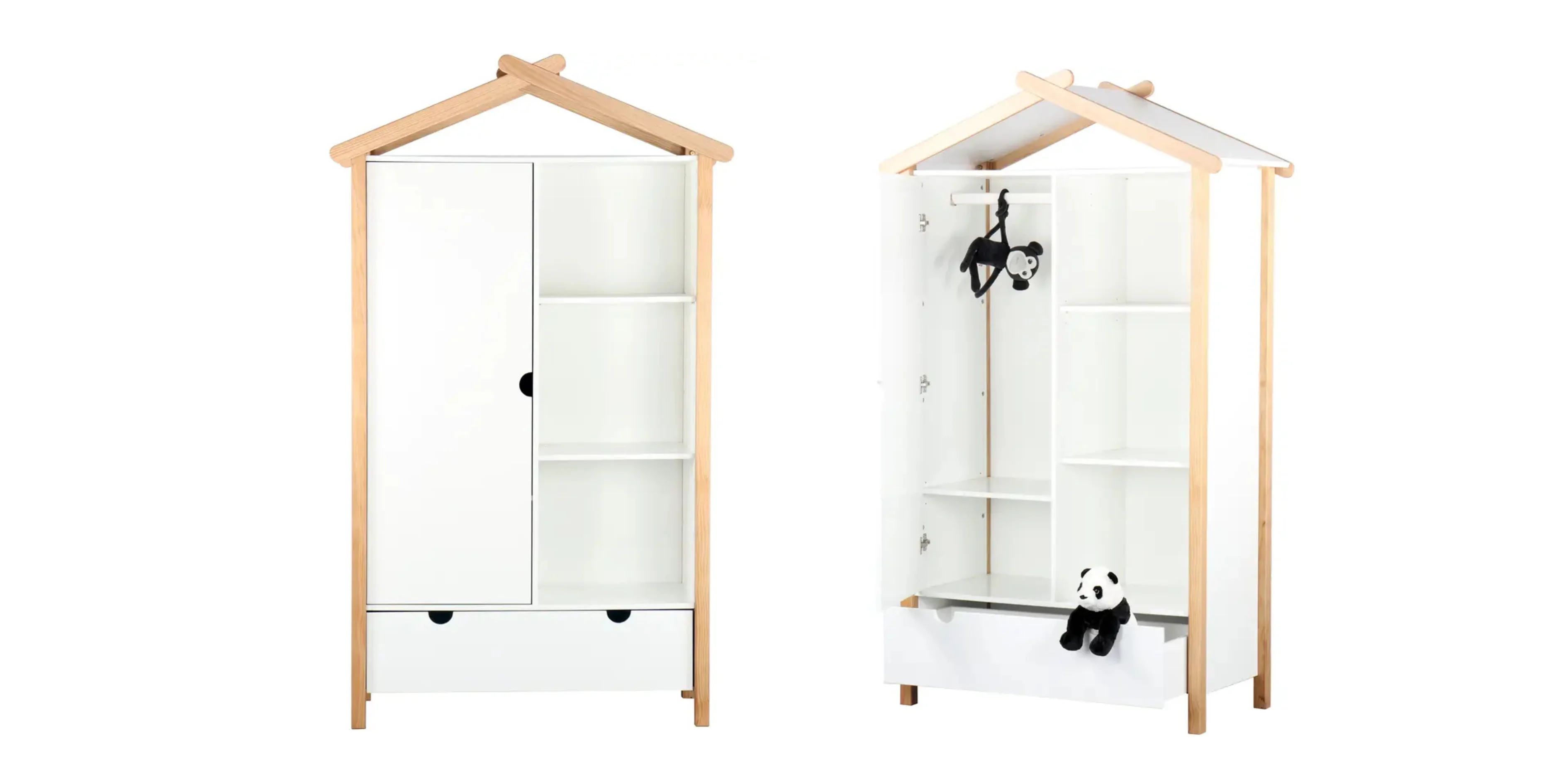 Armoire Enfant Cabane XORA - 180 * 90 * 45 cm