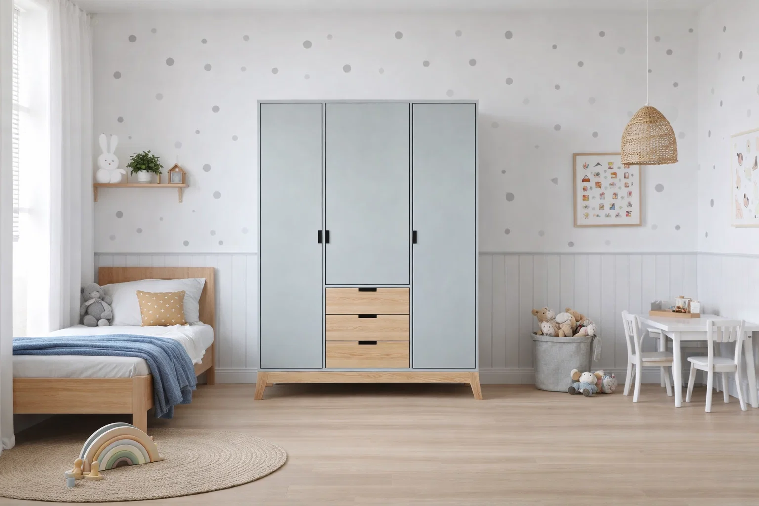 Armoire SCANDI - 140 * 180 * 50 cm