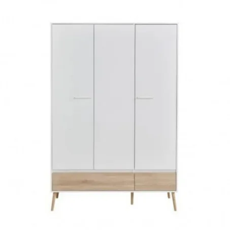 Armoire Alborg 3 portes 2 tiroirs - 200 * 135 * 50 cm