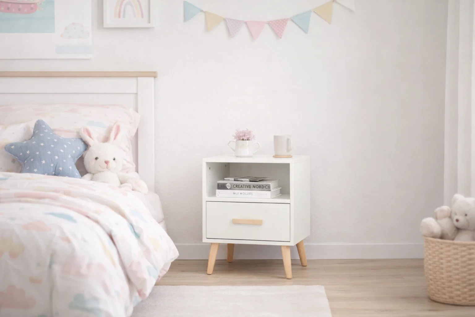 Table de nuit JIMI - 50 * 35 * 32 cm