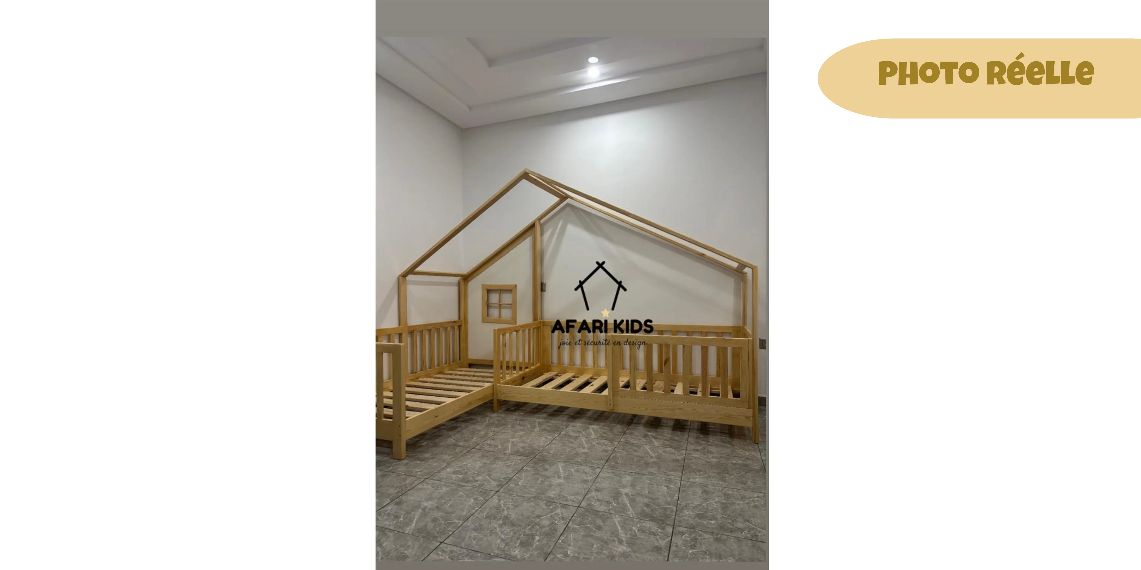 Lit Cabane JUMO - 2 tailles