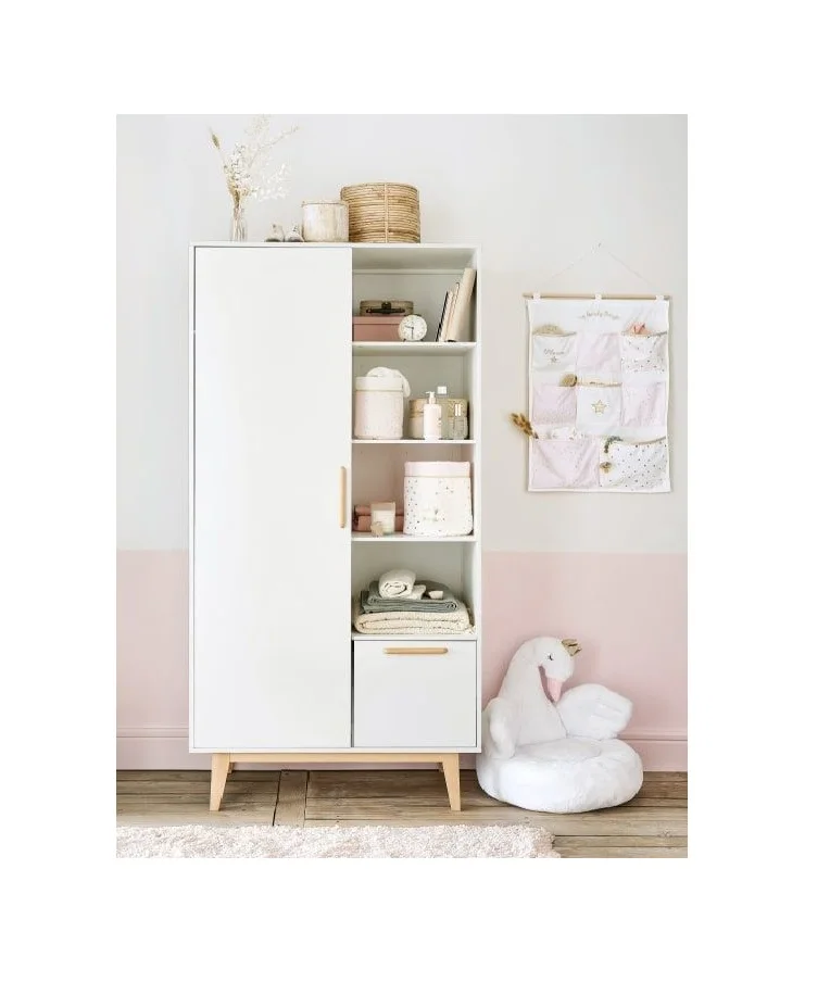 Dressing scandinave Helen 2 portes - 180 * 80 * 45 cm