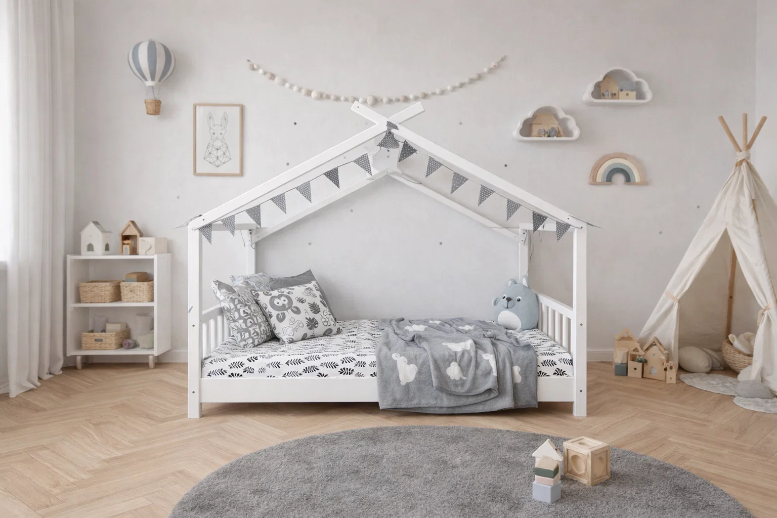 Pack LILY - Lit TIPI  + Bureau + Rangement + 🎁