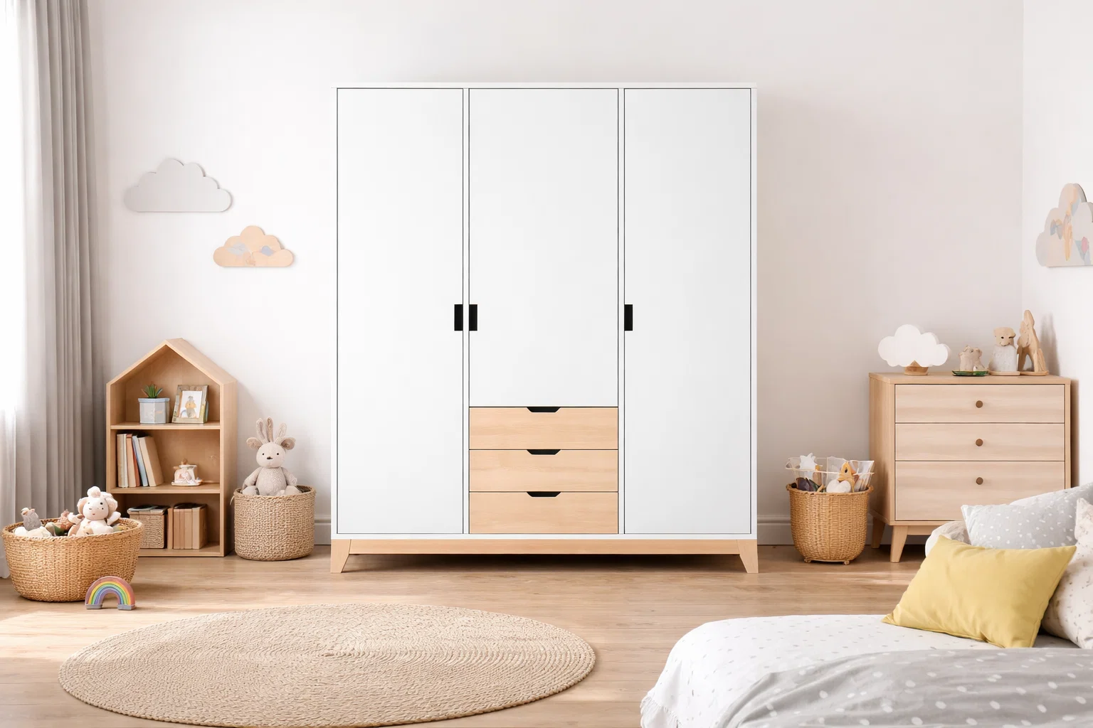 Armoire SCANDI - 140 * 180 * 50 cm