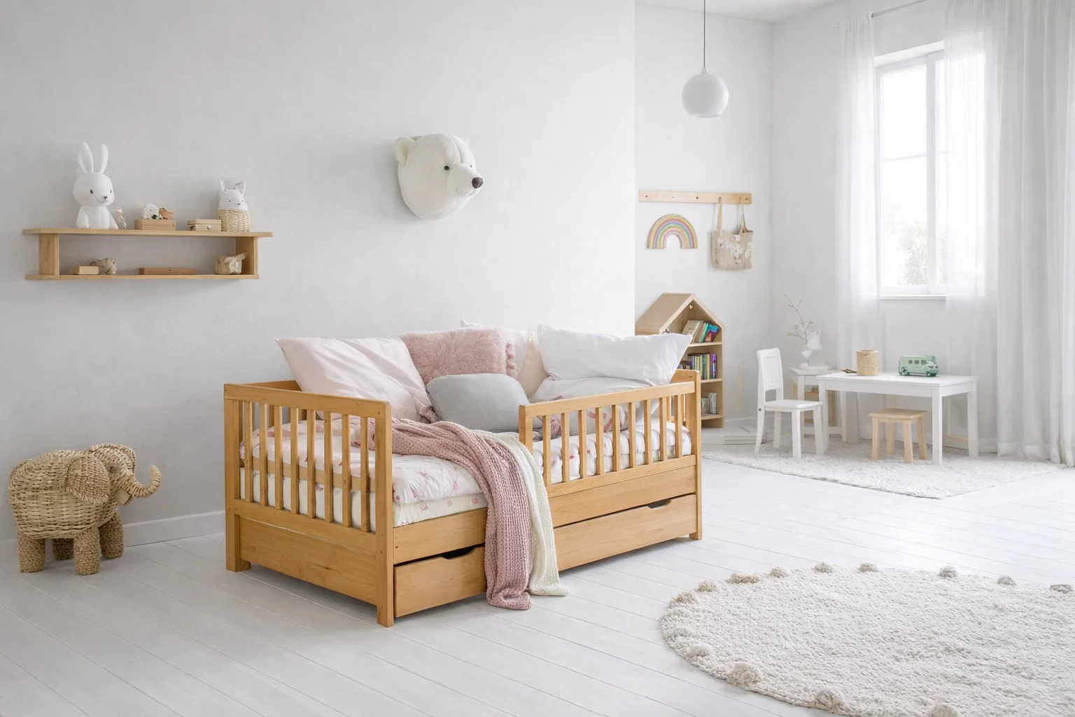 Pack MIDOU - Lit Montessori  + Bureau + Rangement + 🎁