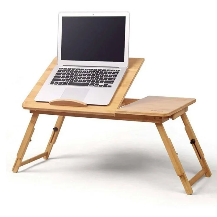 Bureau smart - Multifonctionnel - 100 % bois naturel - 60 * 38 * 23 cm