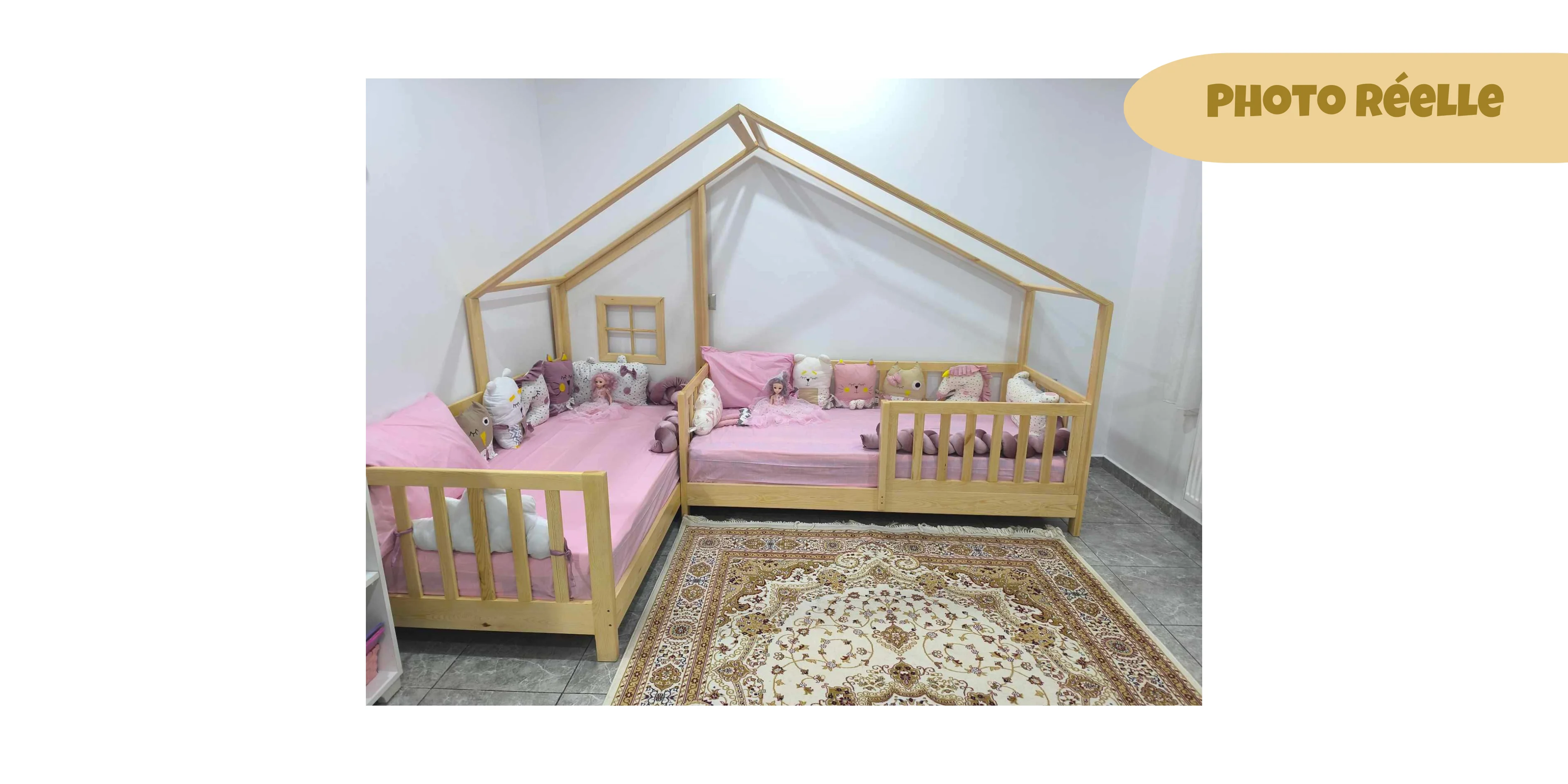 Lit Cabane JUMO - 2 tailles