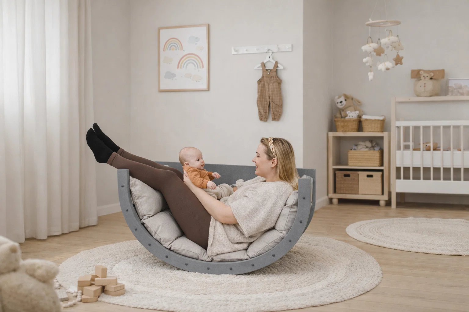 Arche d’escalade ROCKER - Ensemble de bascule Montessori en bois