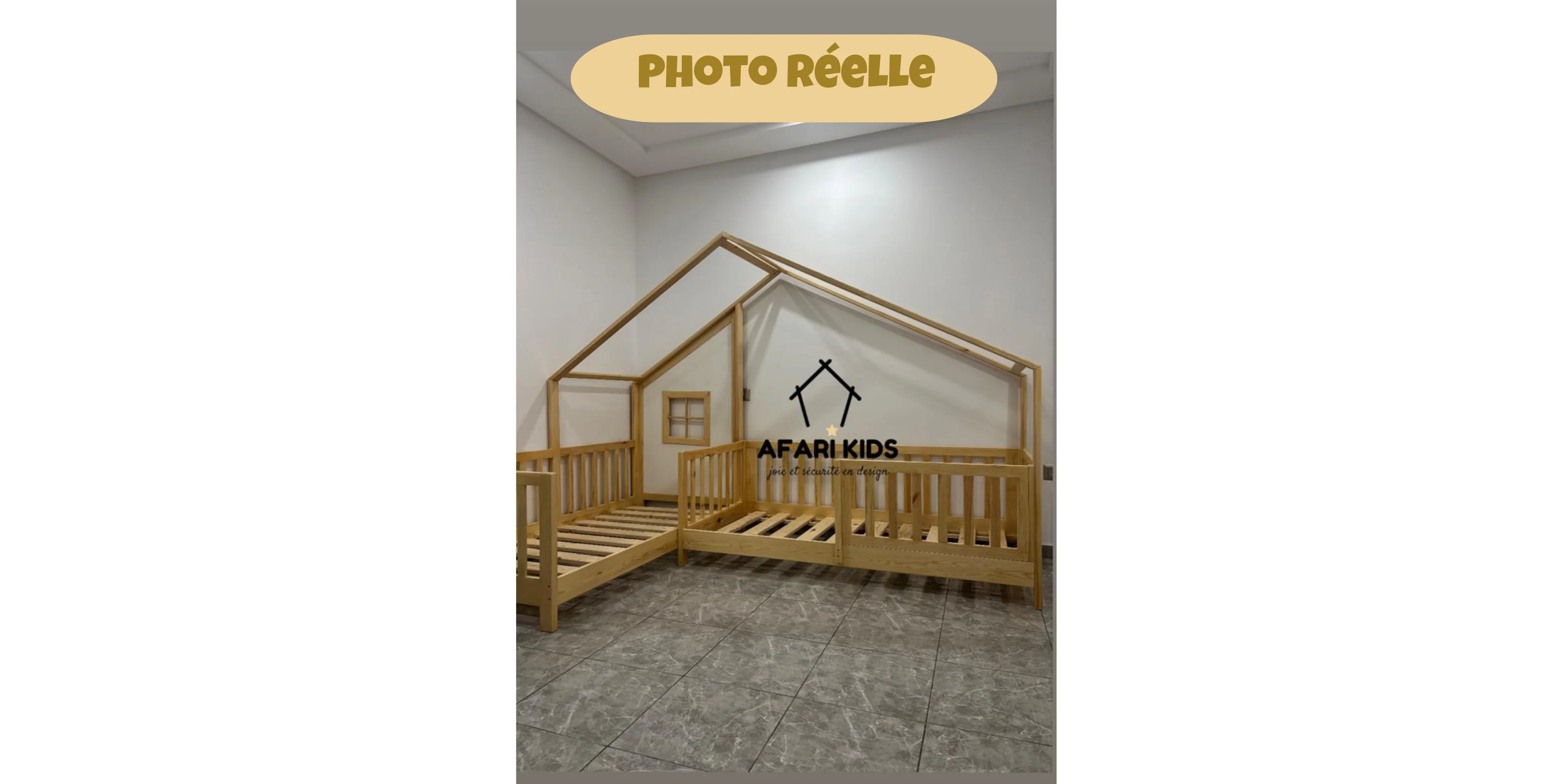 Lit Cabane JUMO - 2 tailles